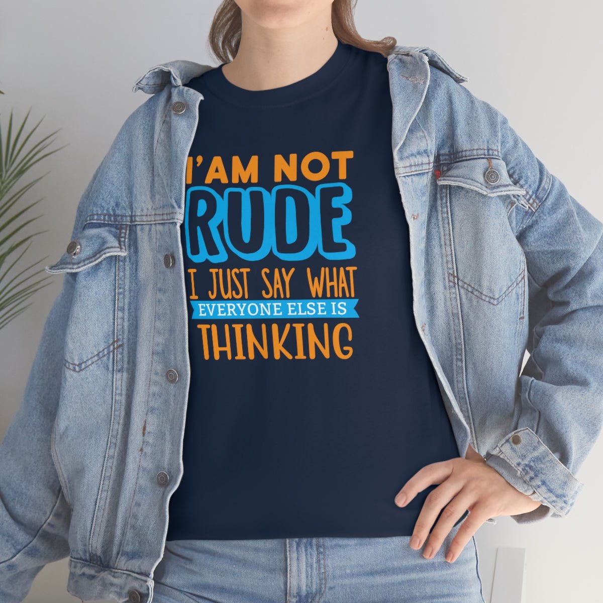 I'm not rude Men's Heavy Cotton Tee