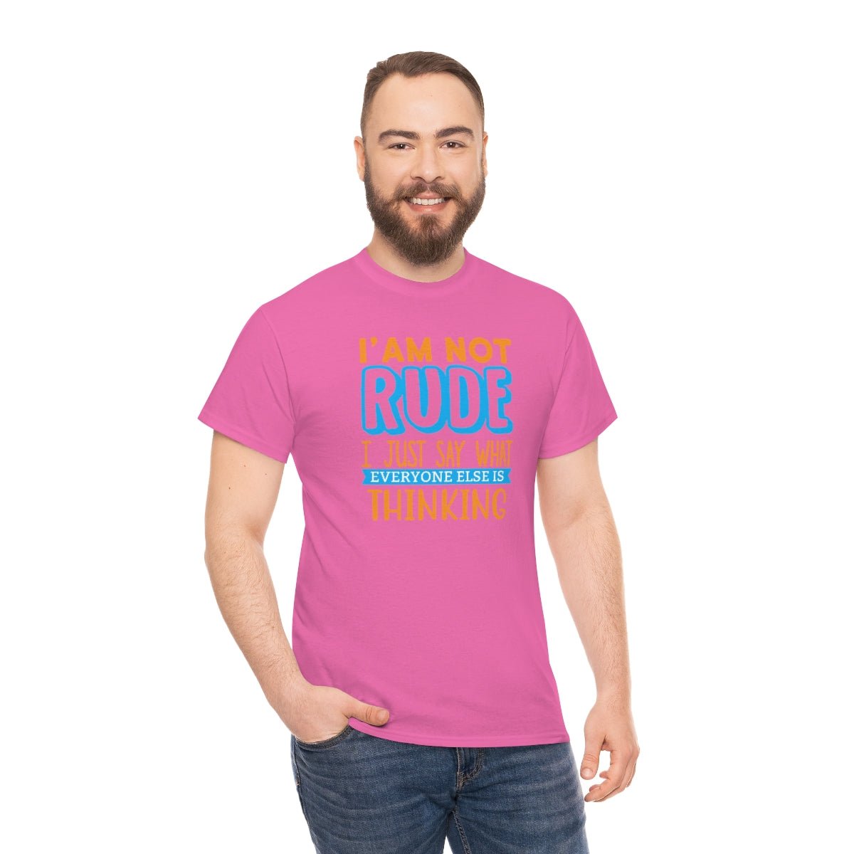 I'm not rude Men's Heavy Cotton Tee