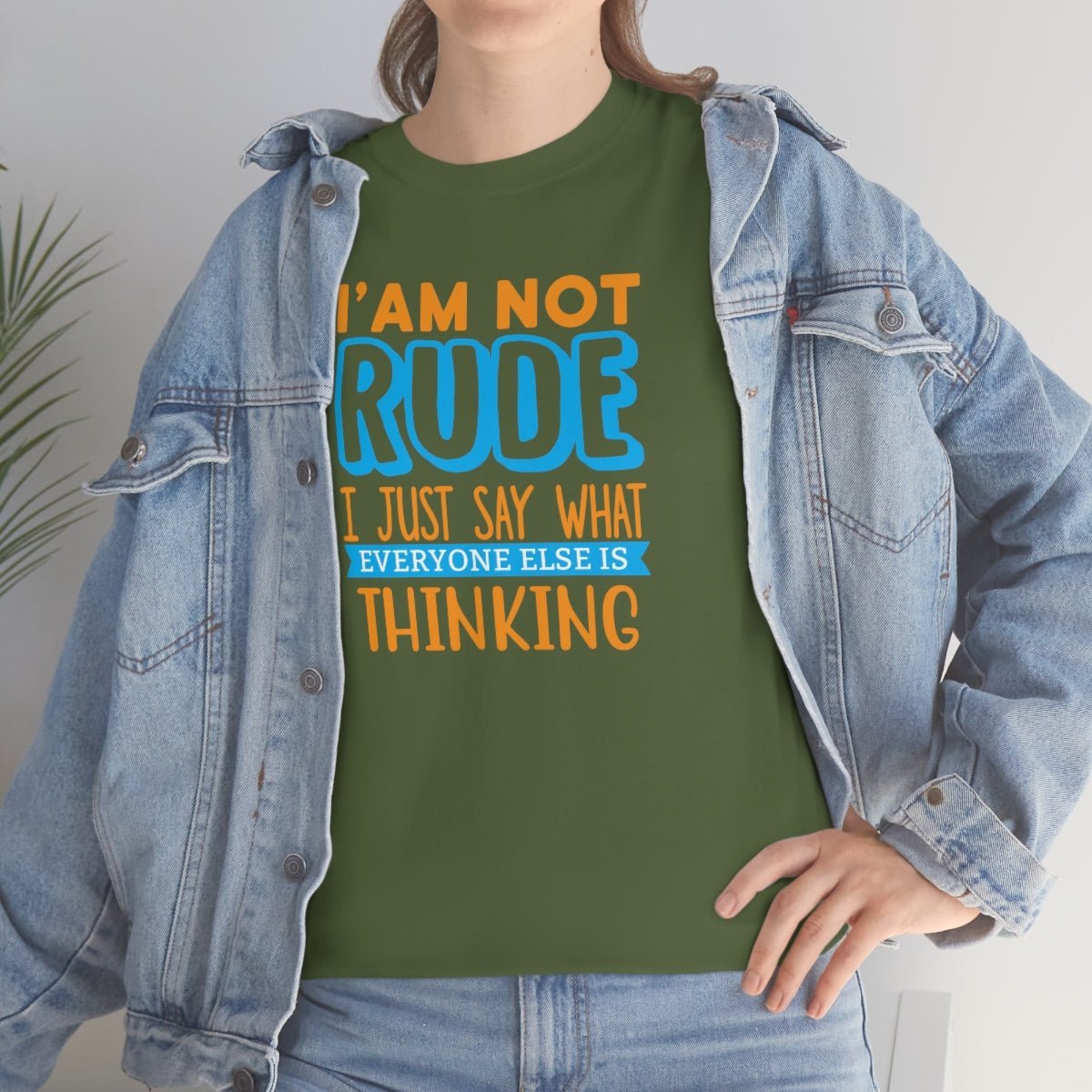 I'm not rude Men's Heavy Cotton Tee