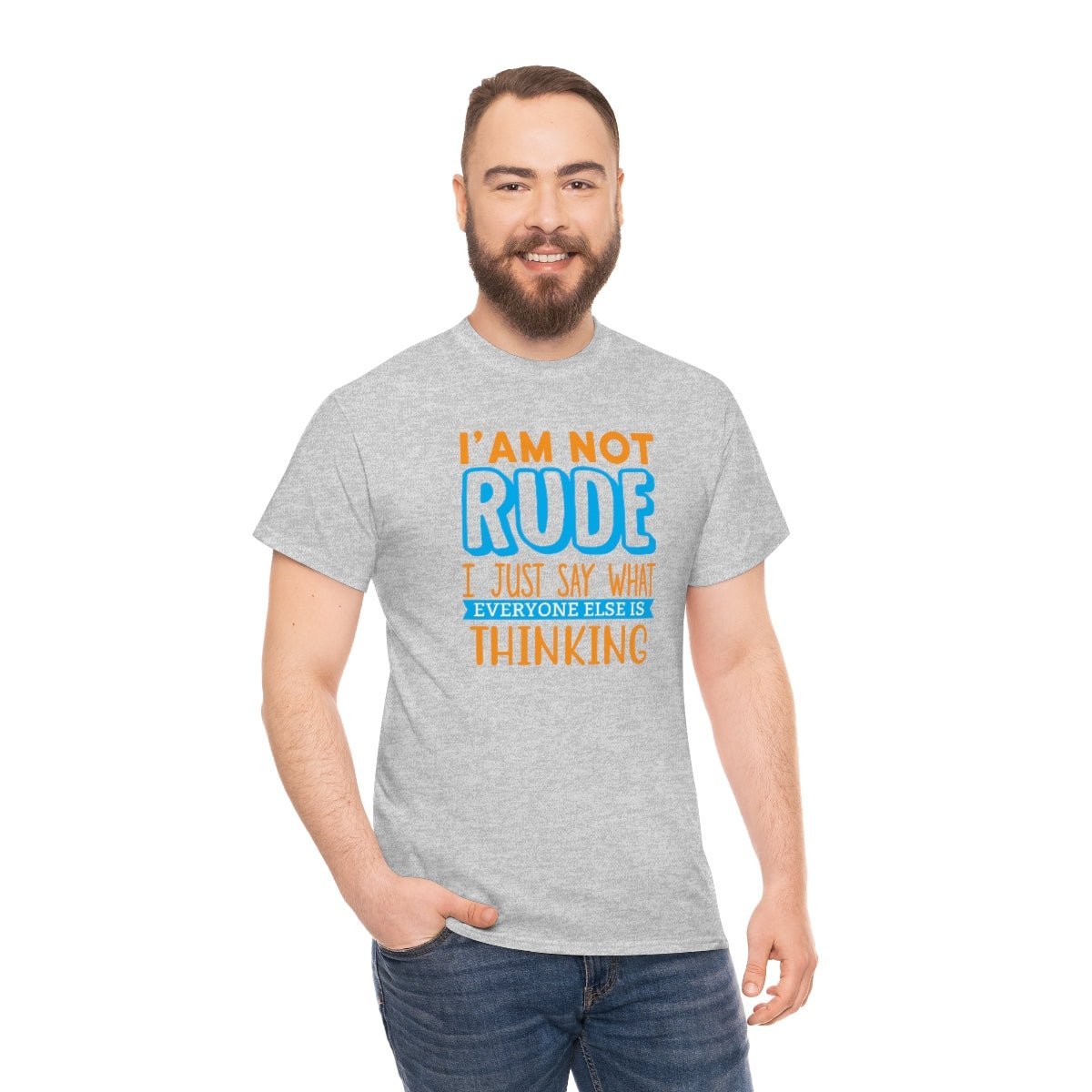 I'm not rude Men's Heavy Cotton Tee