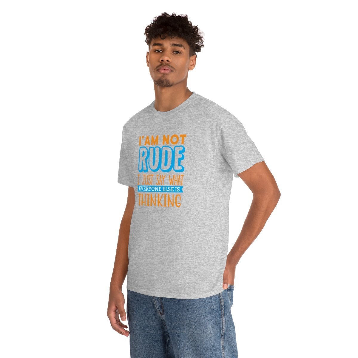 I'm not rude Men's Heavy Cotton Tee