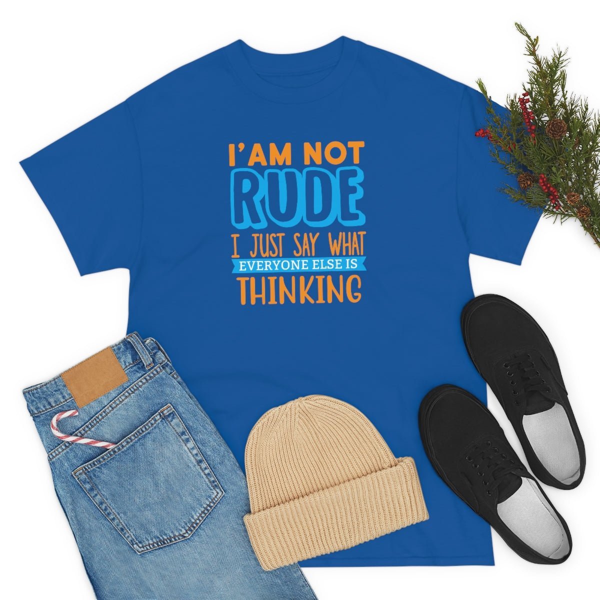 I'm not rude Men's Heavy Cotton Tee