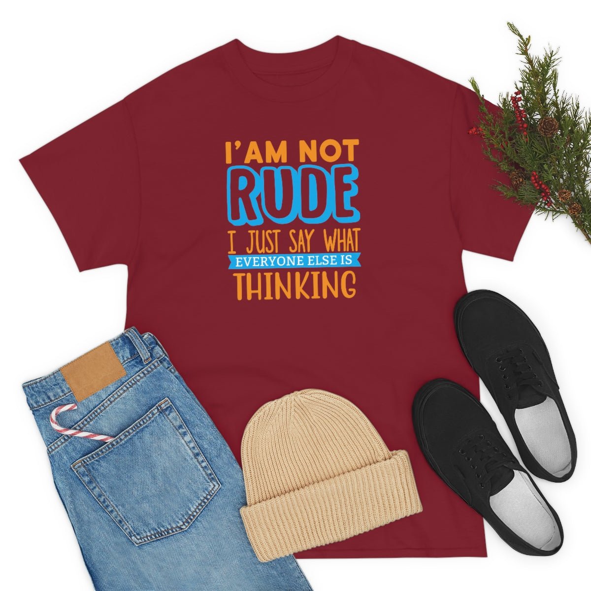 I'm not rude Men's Heavy Cotton Tee