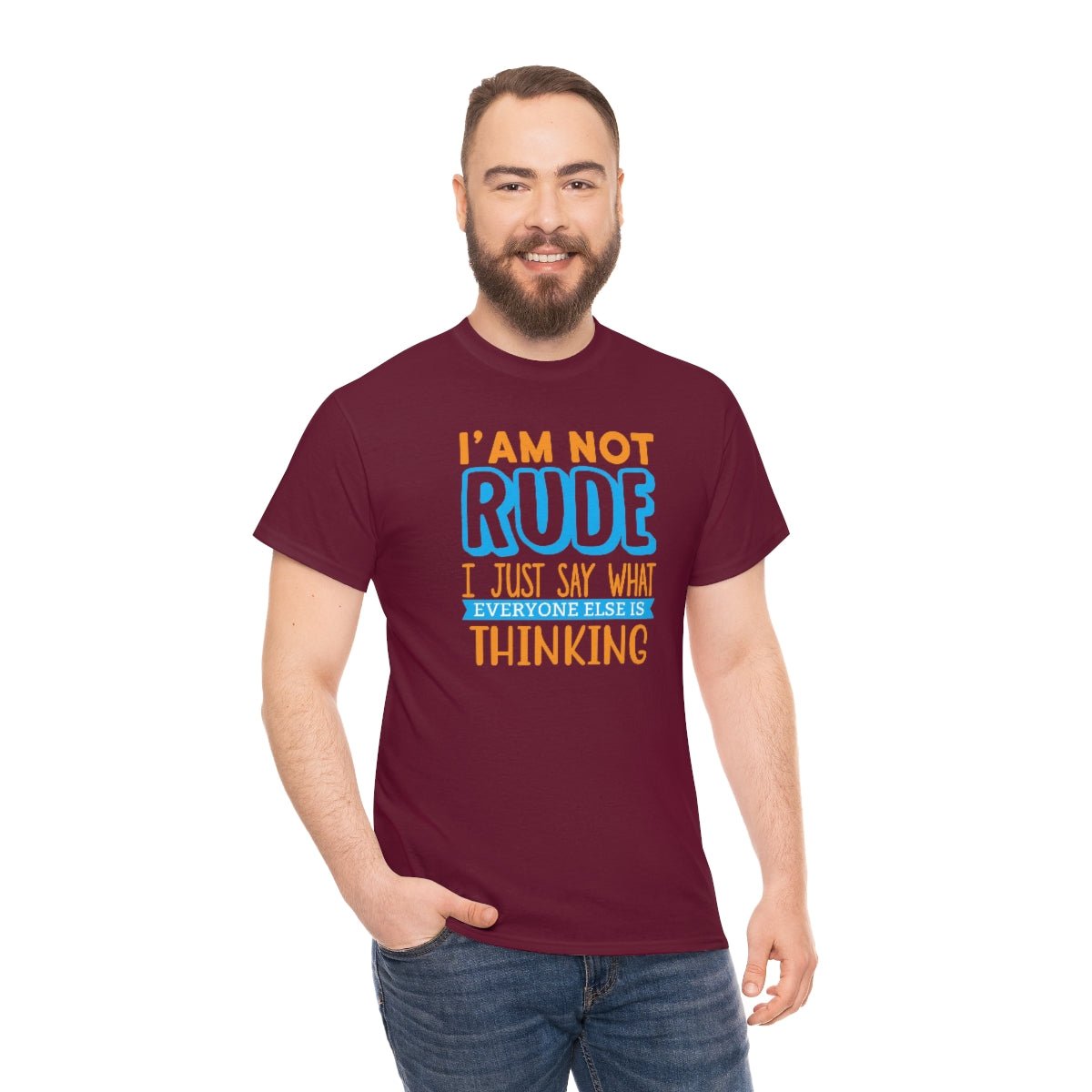 I'm not rude Men's Heavy Cotton Tee