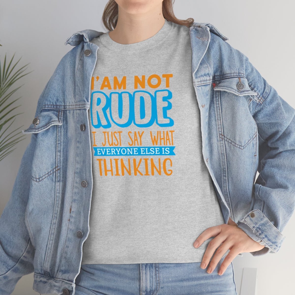 I'm not rude Men's Heavy Cotton Tee