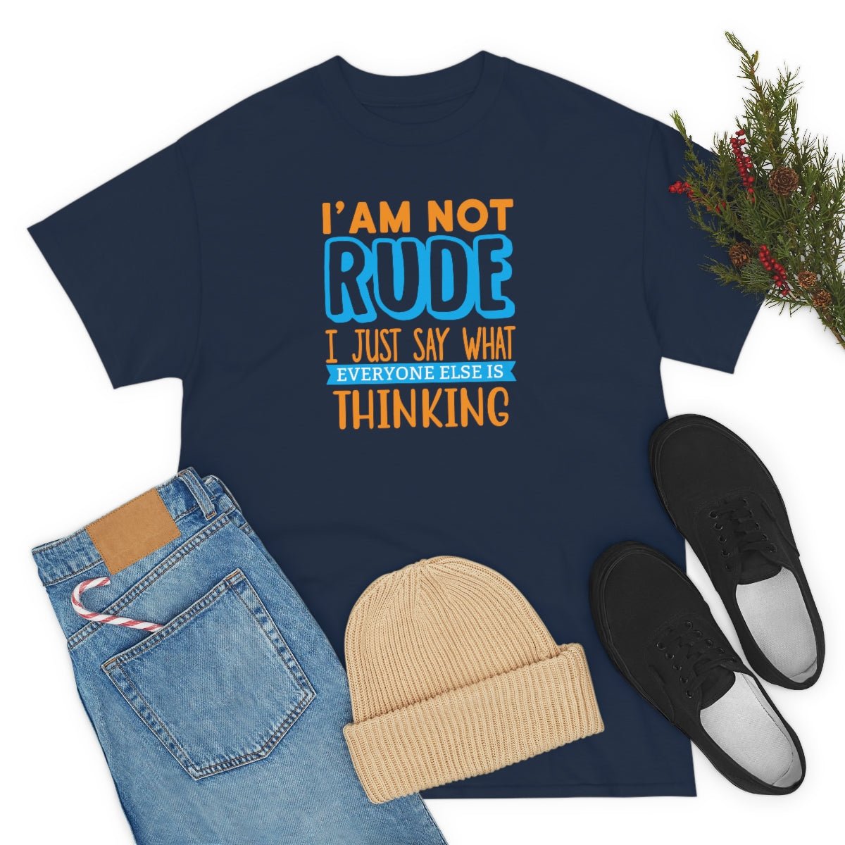 I'm not rude Men's Heavy Cotton Tee