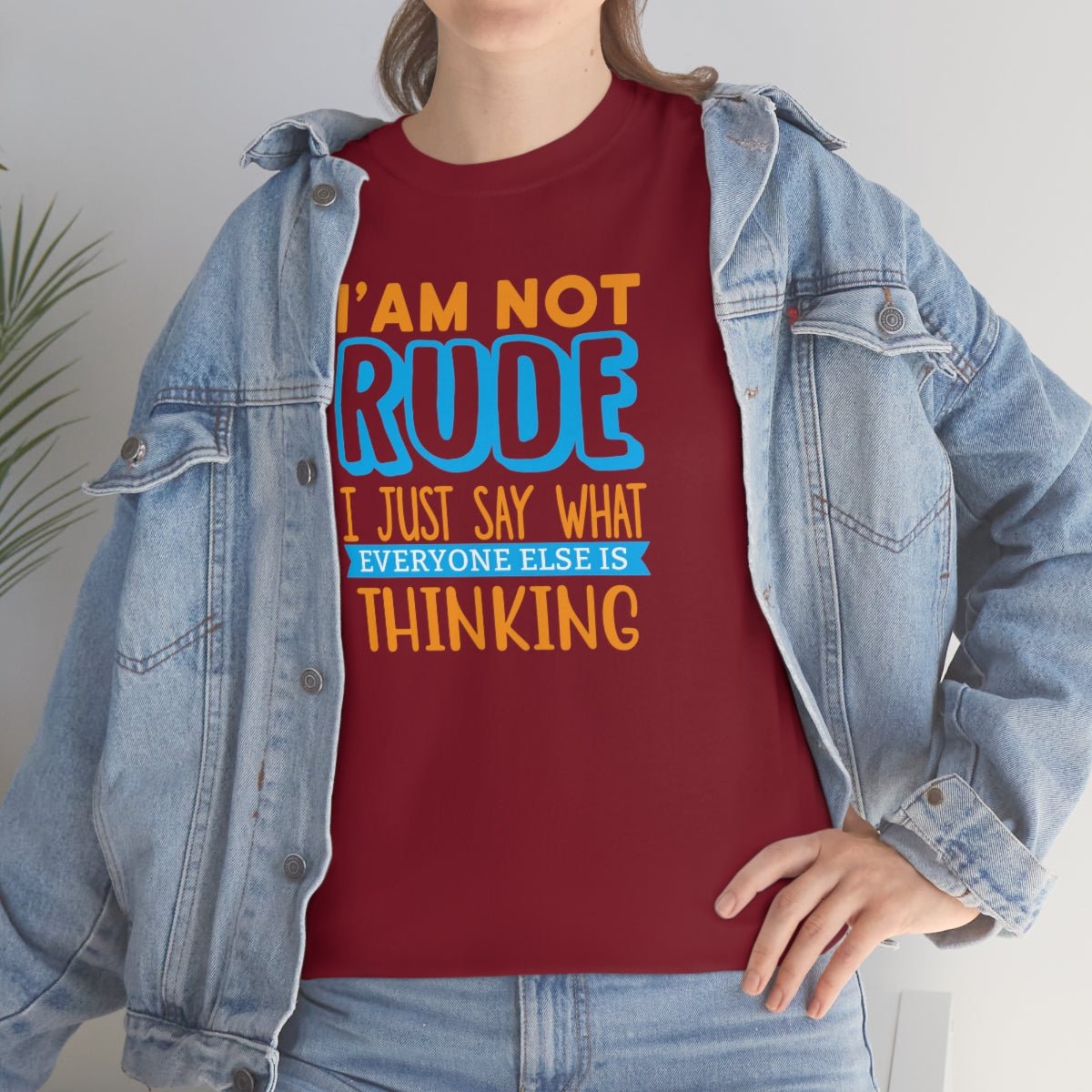 I'm not rude Men's Heavy Cotton Tee