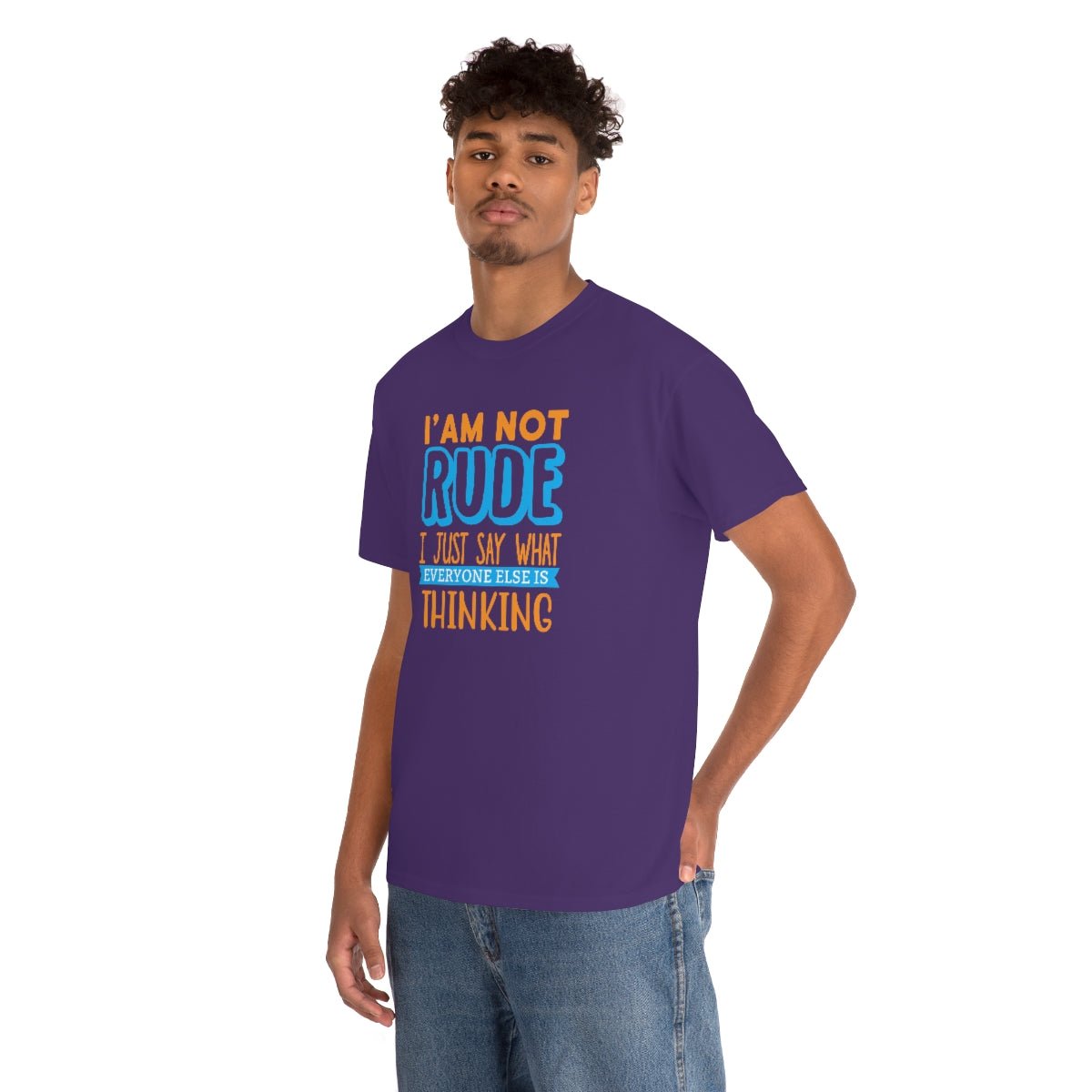 I'm not rude Men's Heavy Cotton Tee