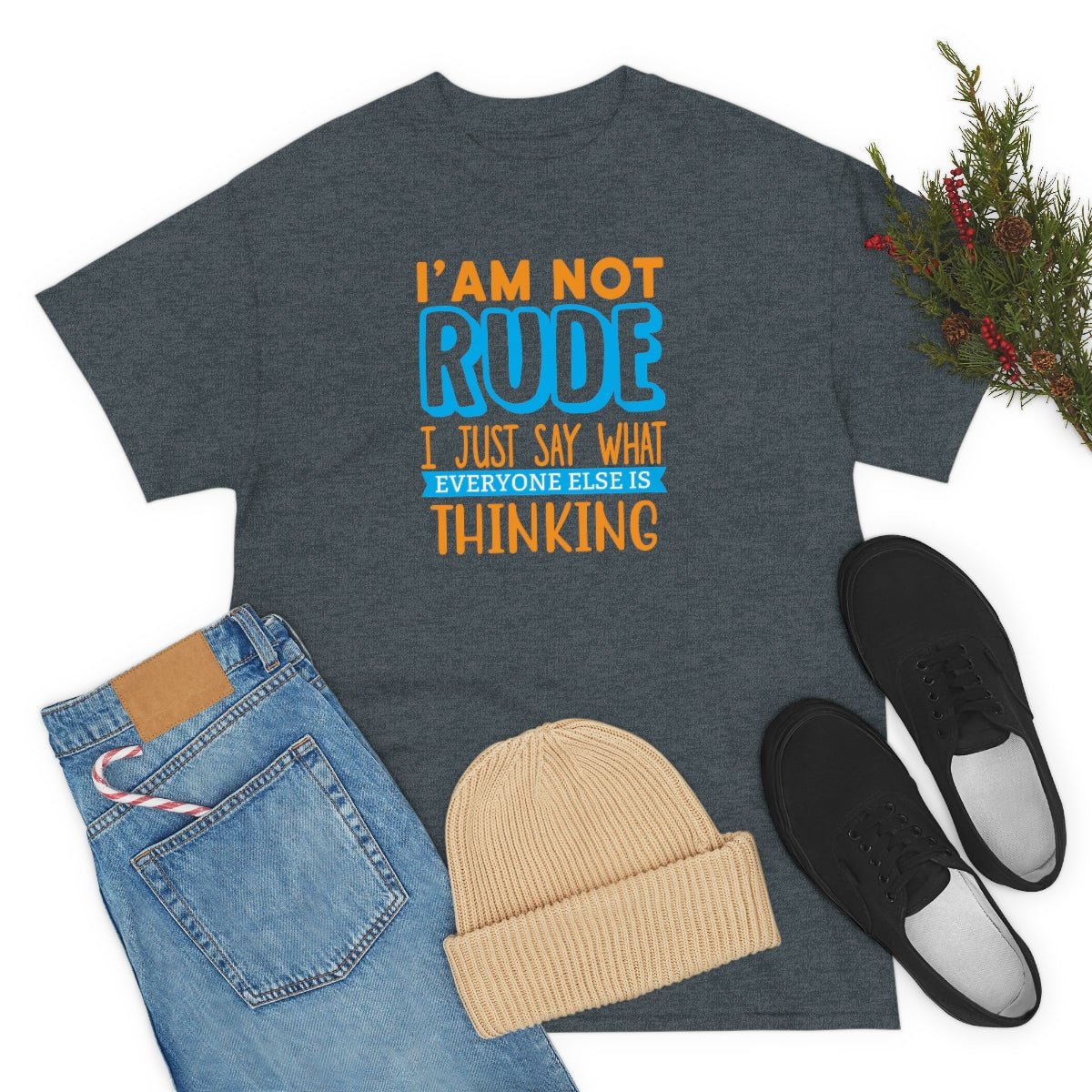 I'm not rude Men's Heavy Cotton Tee