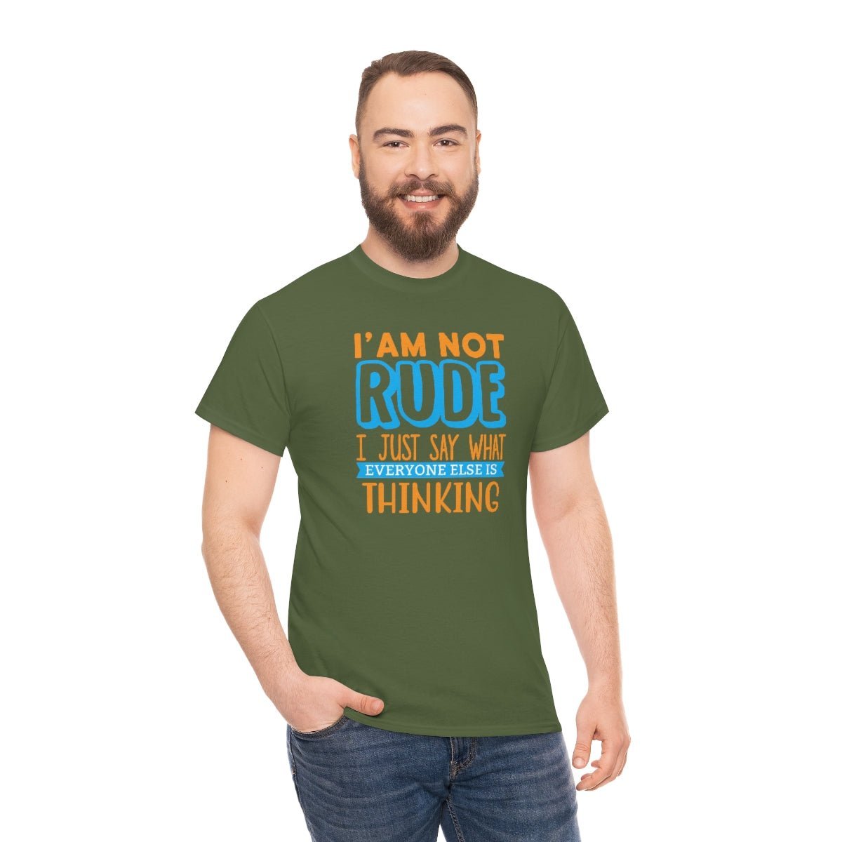 I'm not rude Men's Heavy Cotton Tee