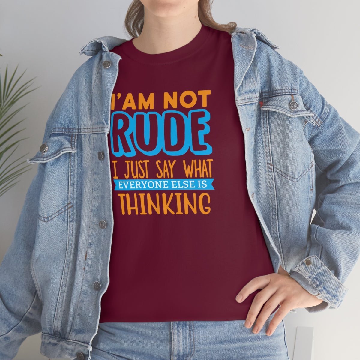 I'm not rude Men's Heavy Cotton Tee