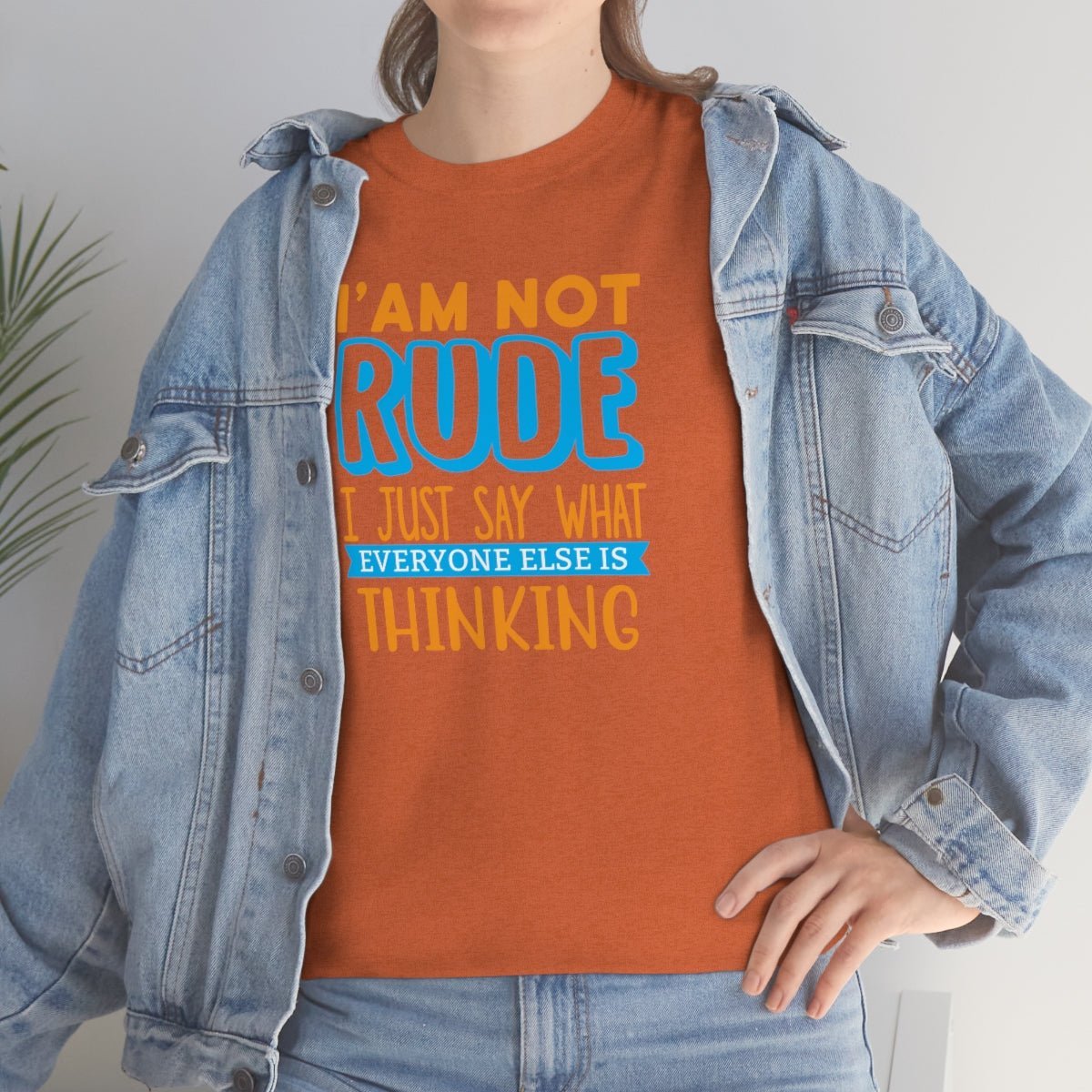 I'm not rude Men's Heavy Cotton Tee