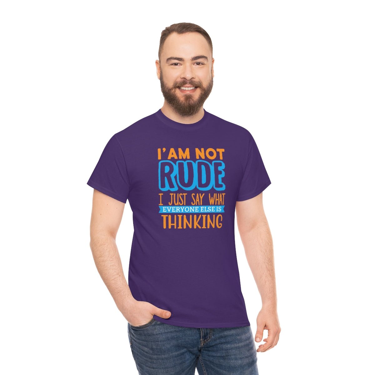 I'm not rude Men's Heavy Cotton Tee