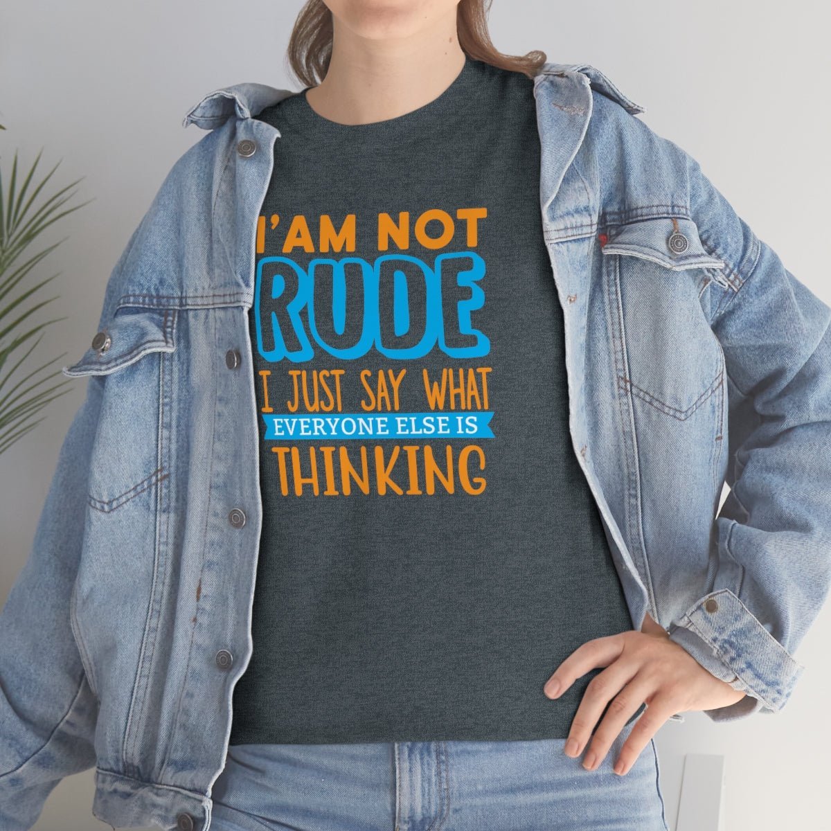 I'm not rude Men's Heavy Cotton Tee