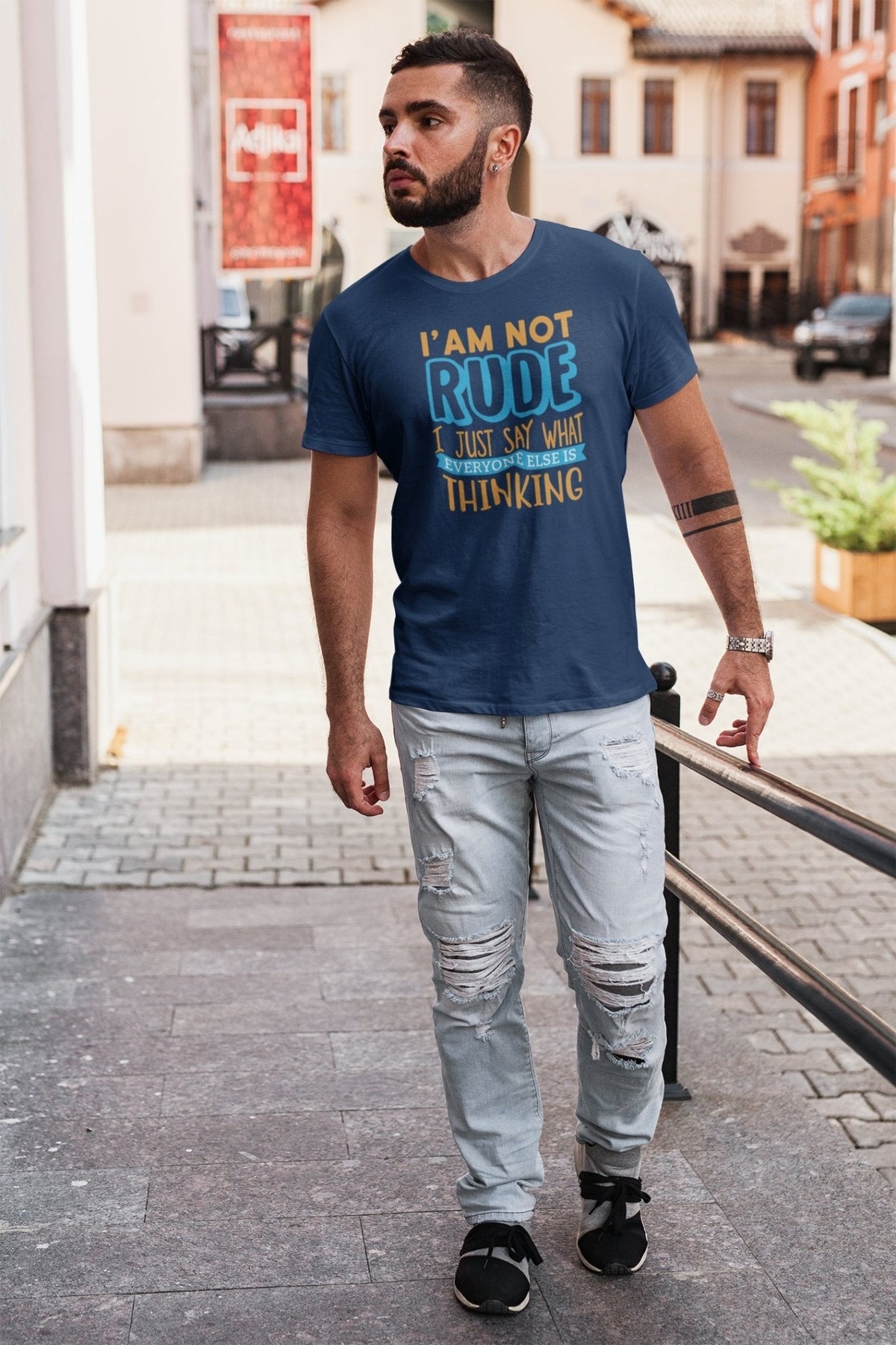 I'm not rude Men's Heavy Cotton Tee