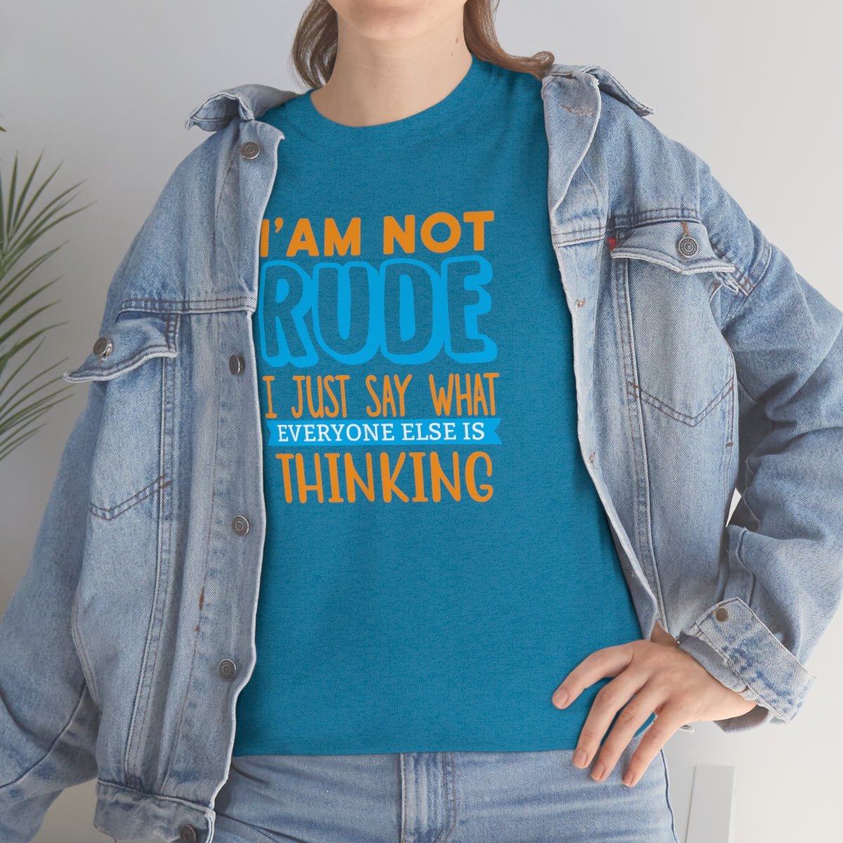 I'm not rude Men's Heavy Cotton Tee