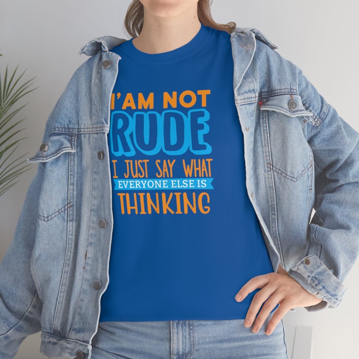 I'm not rude Men's Heavy Cotton Tee