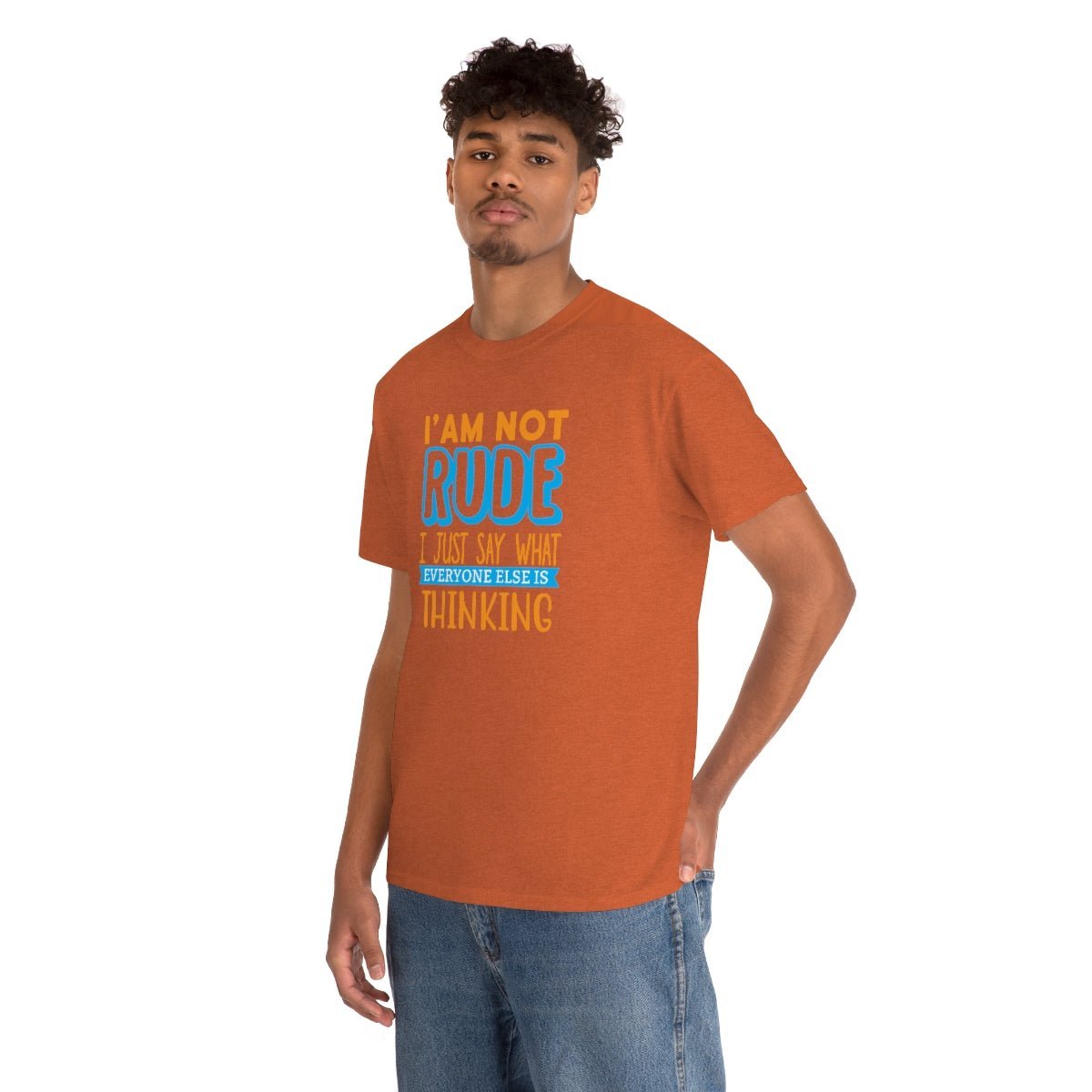 I'm not rude Men's Heavy Cotton Tee