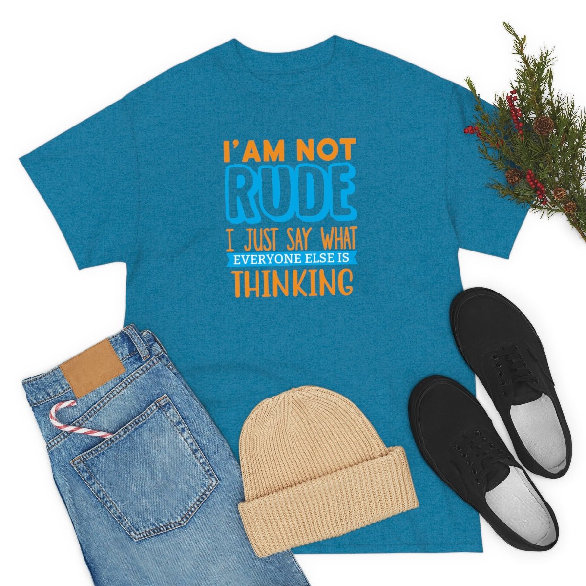 I'm not rude Men's Heavy Cotton Tee