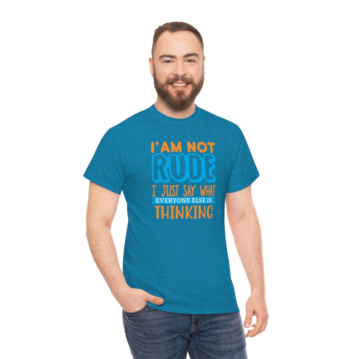 I'm not rude Men's Heavy Cotton Tee