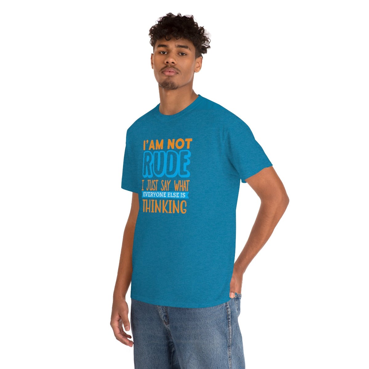 I'm not rude Men's Heavy Cotton Tee