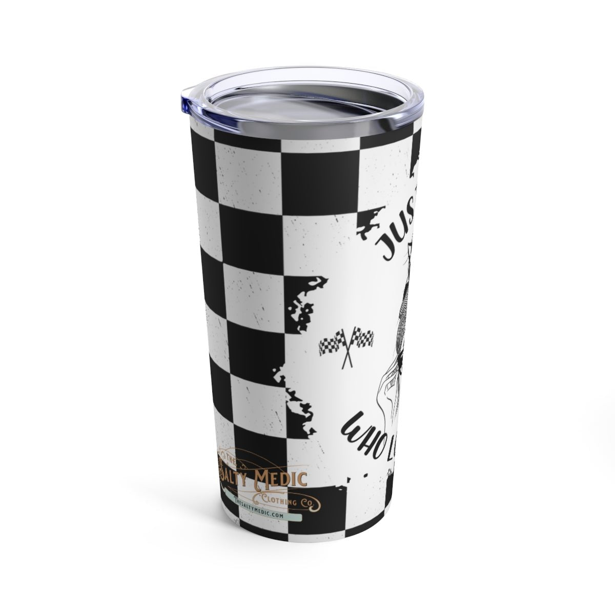 Just A Girl Who Loves Racing Tumbler 20oz