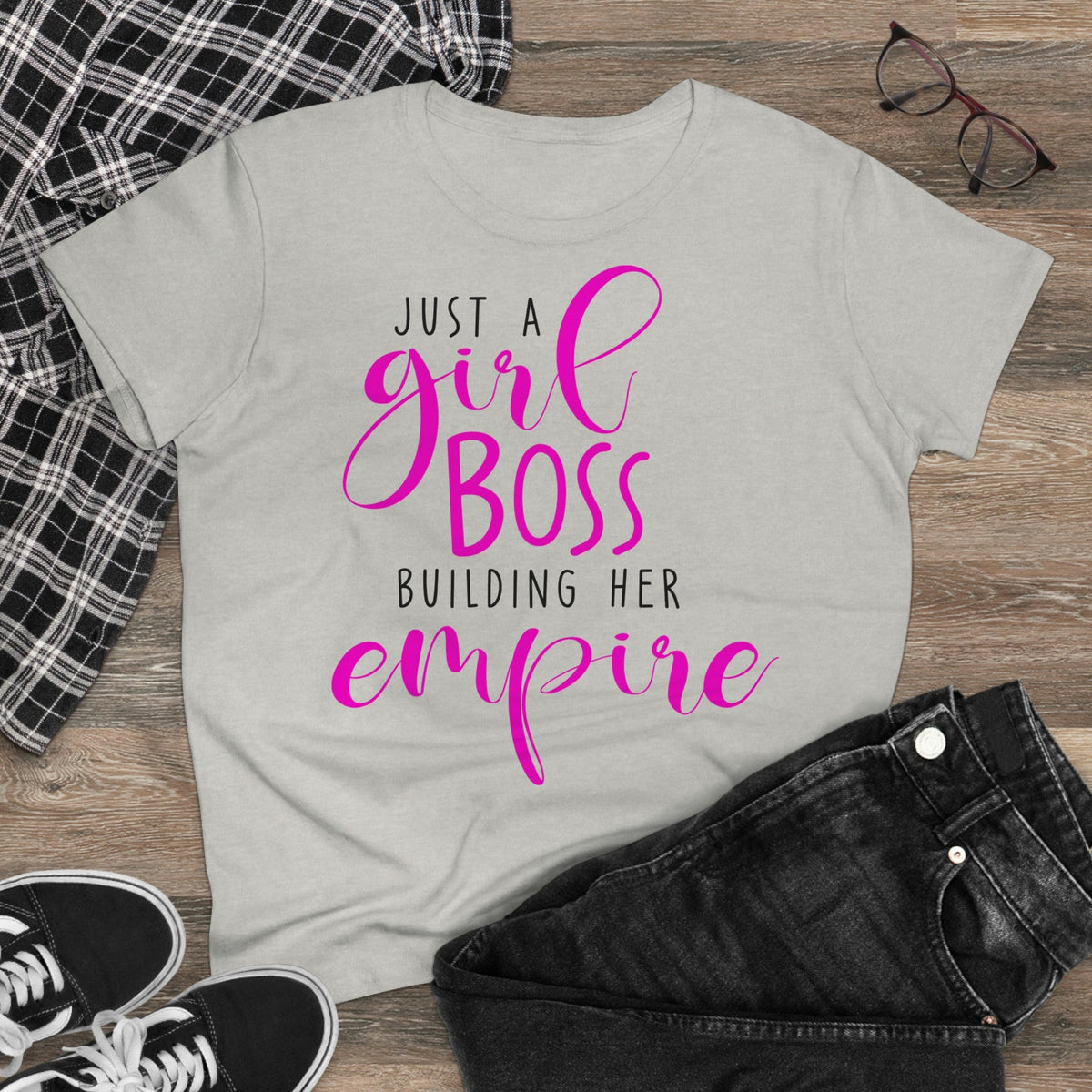 Just a girl boss, building her empire Women's Midweight Cotton Tee