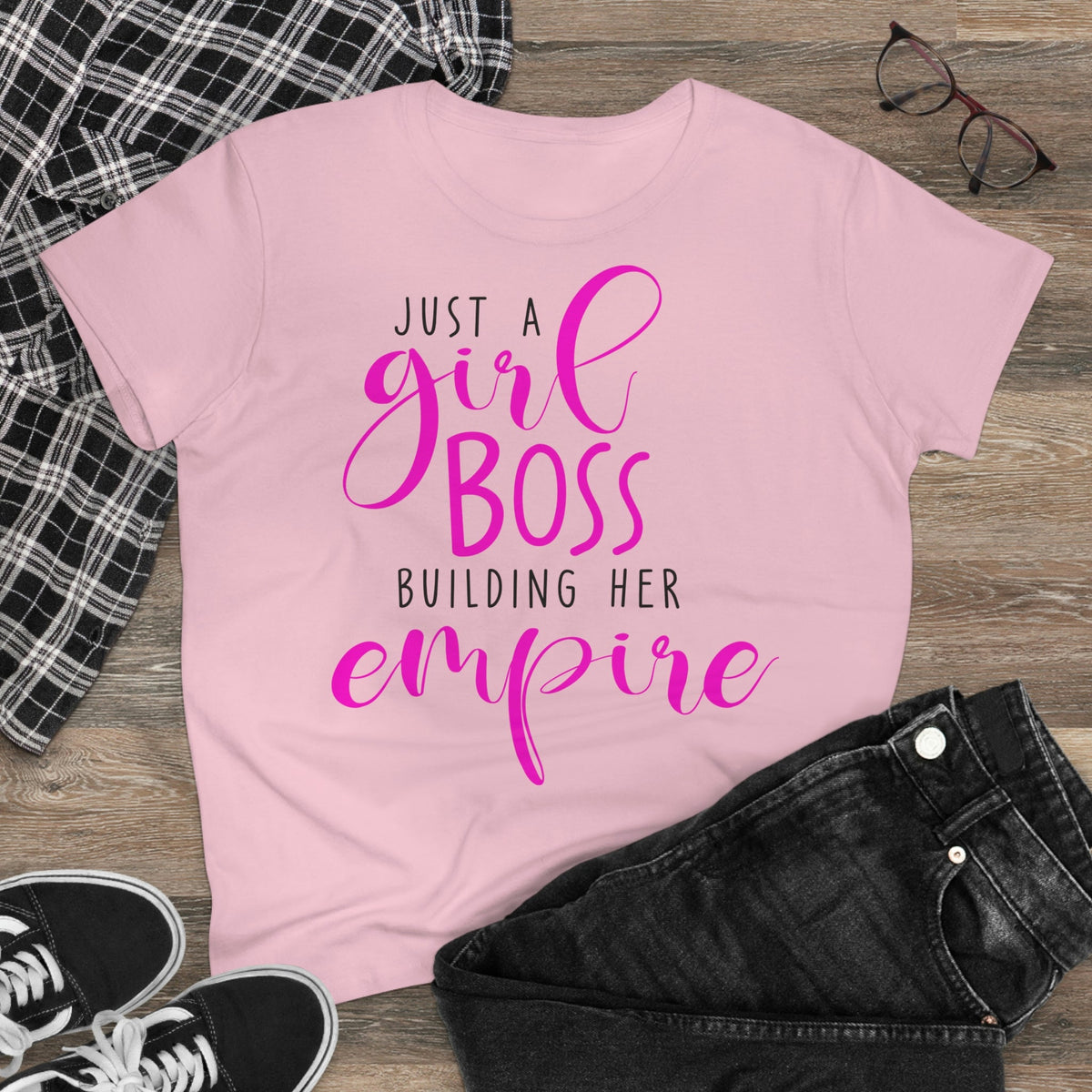 Just a girl boss, building her empire Women's Midweight Cotton Tee