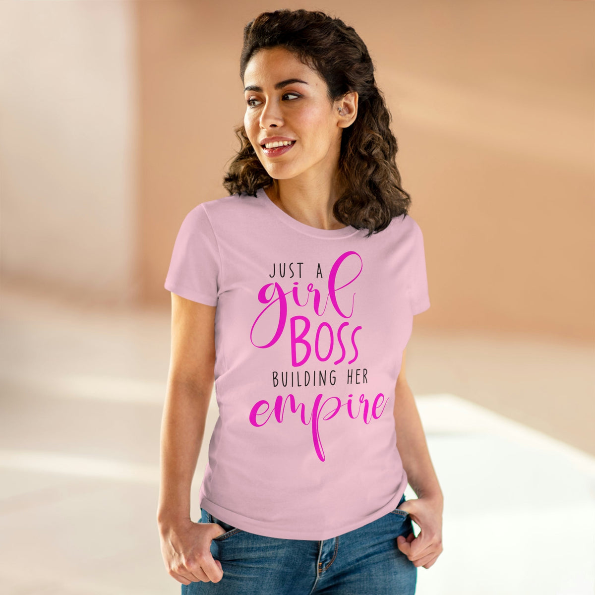 Just a girl boss, building her empire Women's Midweight Cotton Tee