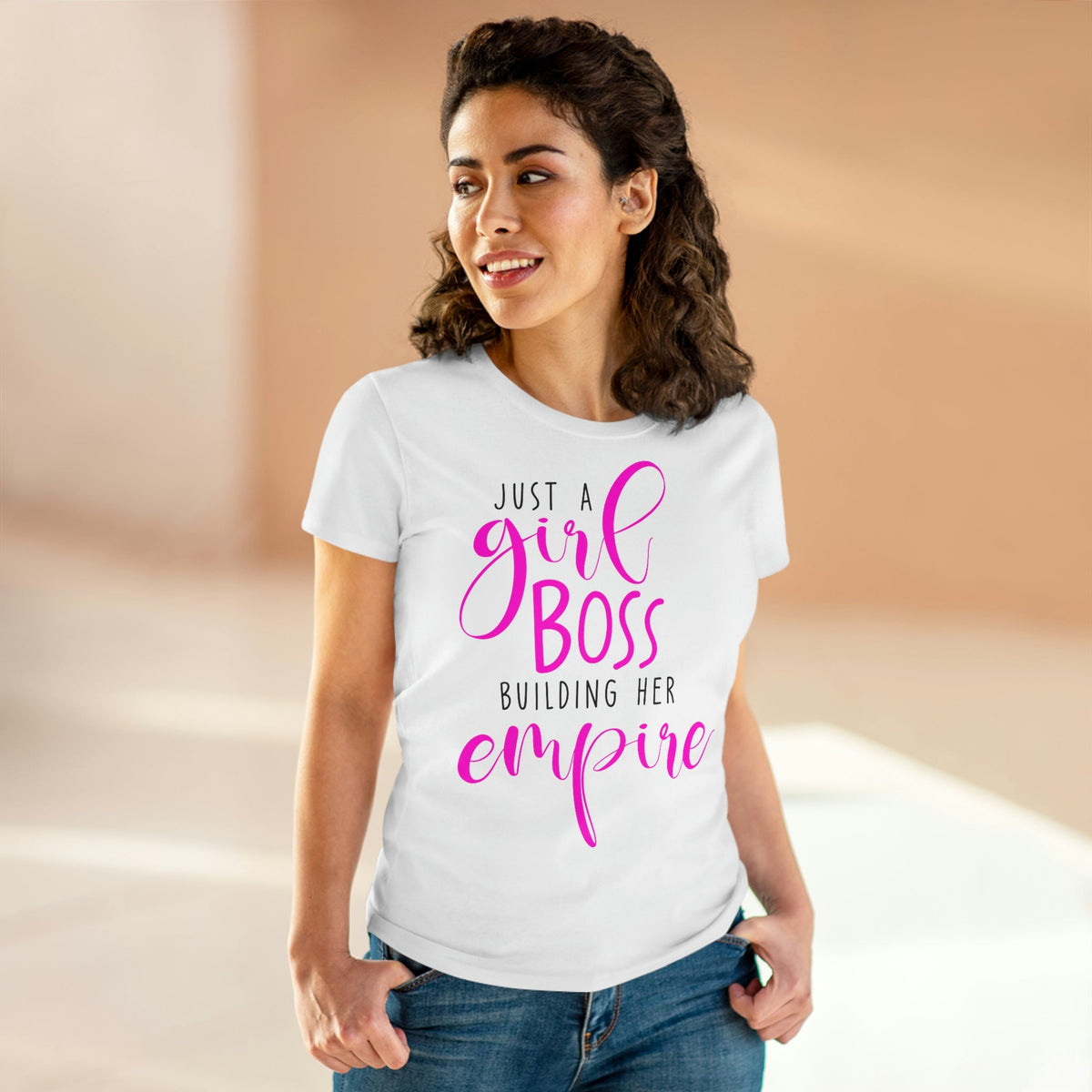 Just a girl boss, building her empire Women's Midweight Cotton Tee