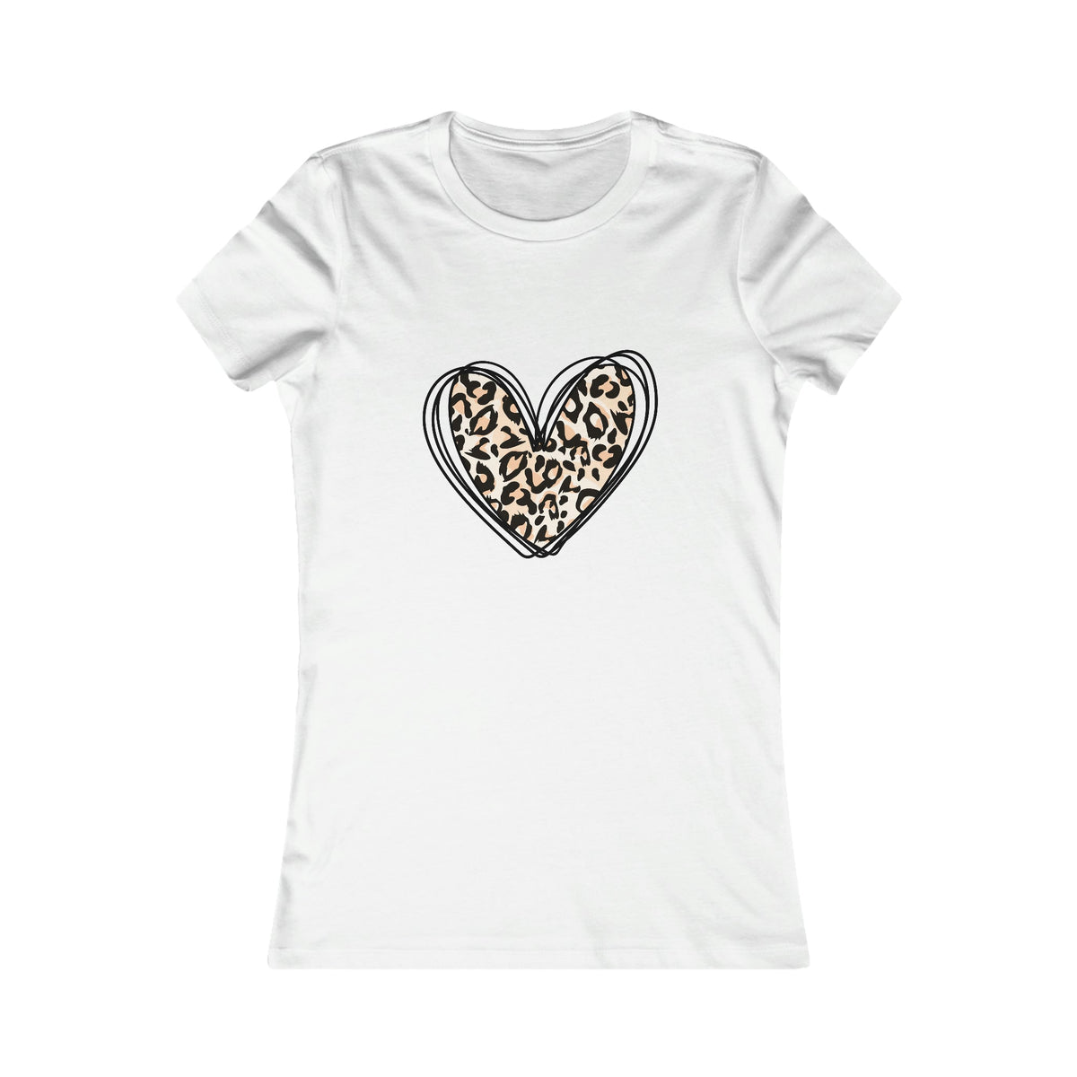 Leopard Heart Women's Tee - Salty Medic Clothing Co.