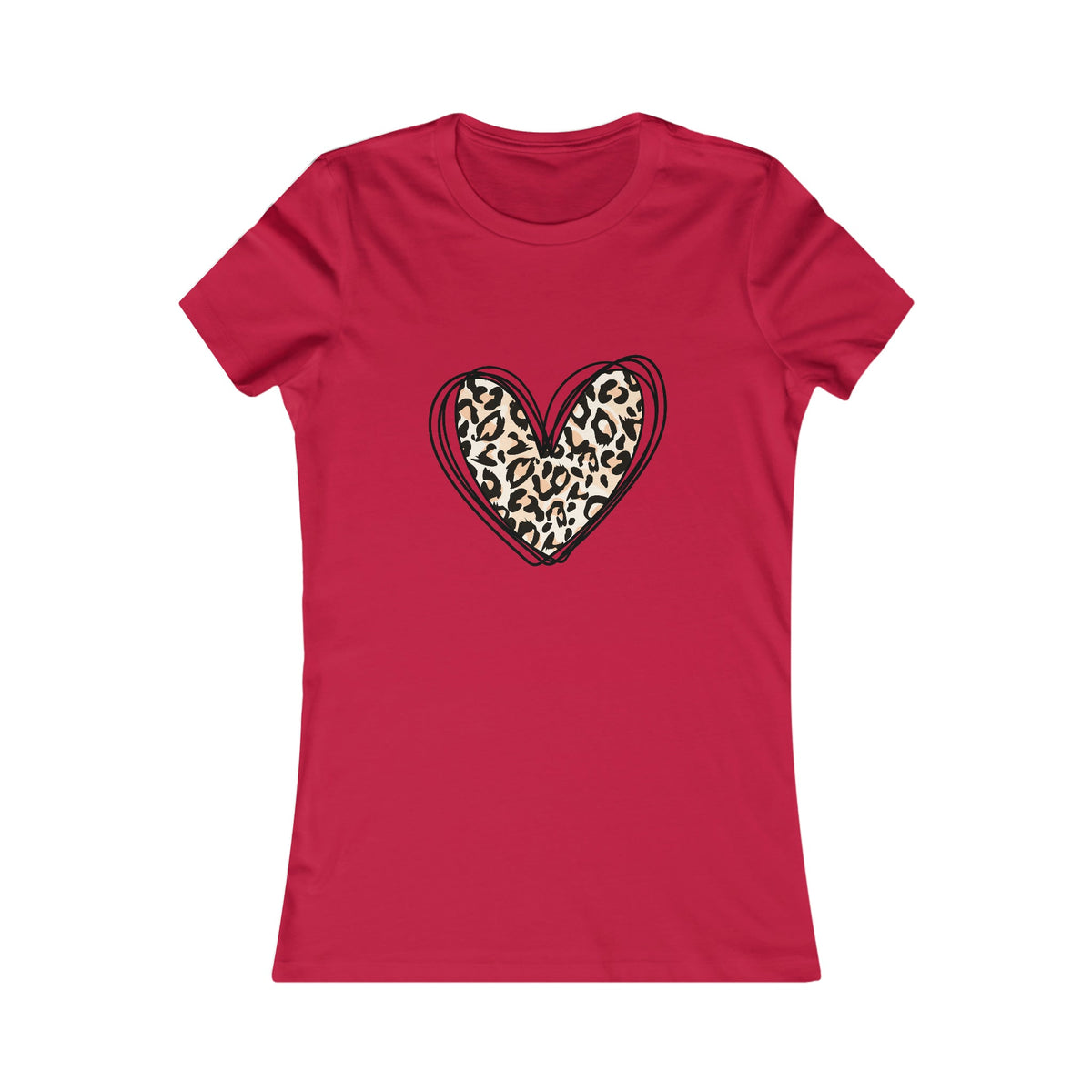 Leopard Heart Women's Tee - Salty Medic Clothing Co.