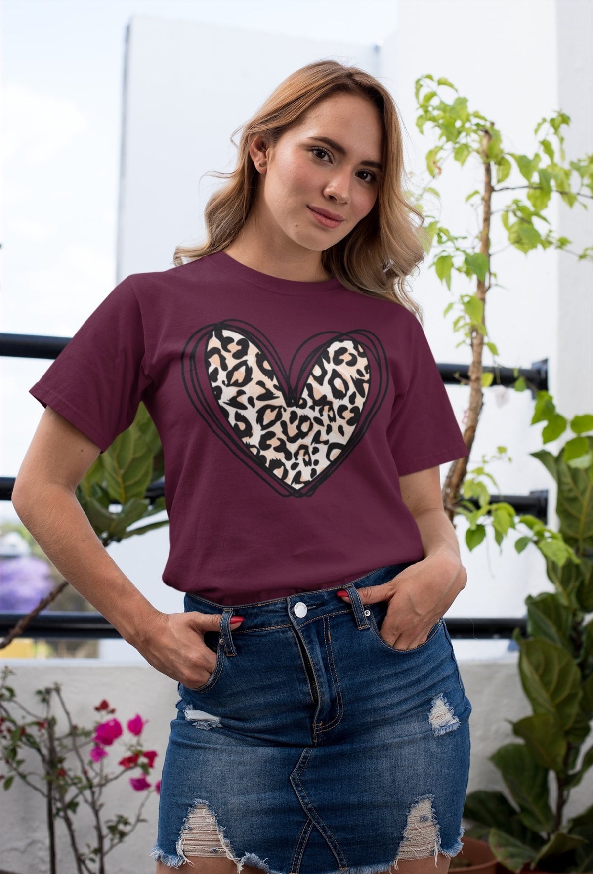 Leopard Heart Women's Tee - Salty Medic Clothing Co.