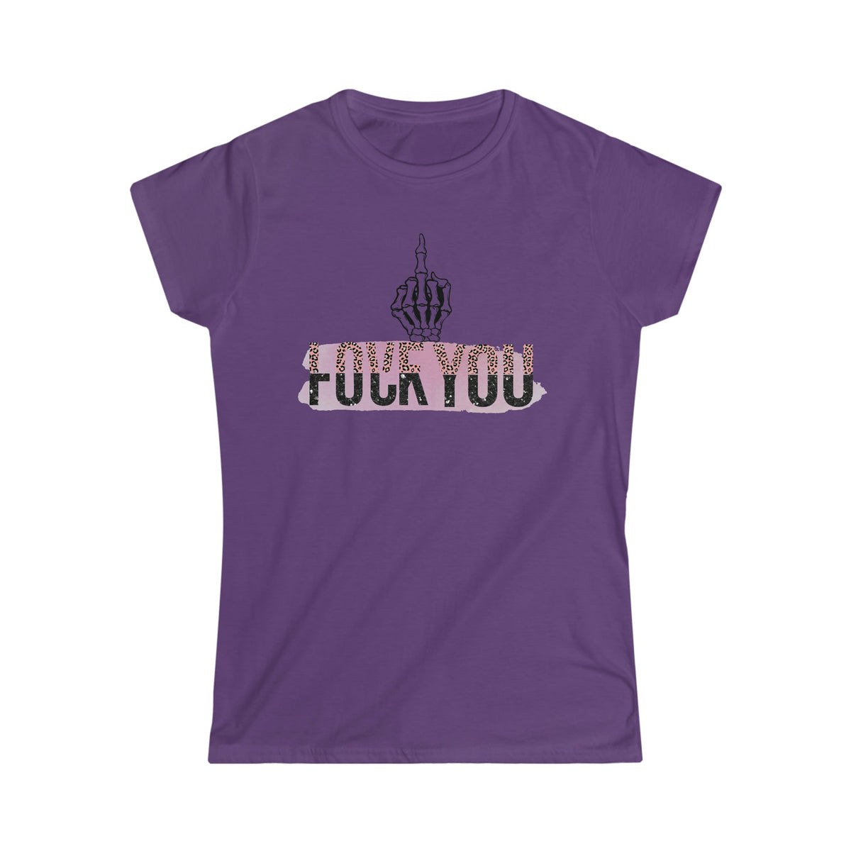 Love F You Women's Softstyle Tee Purple