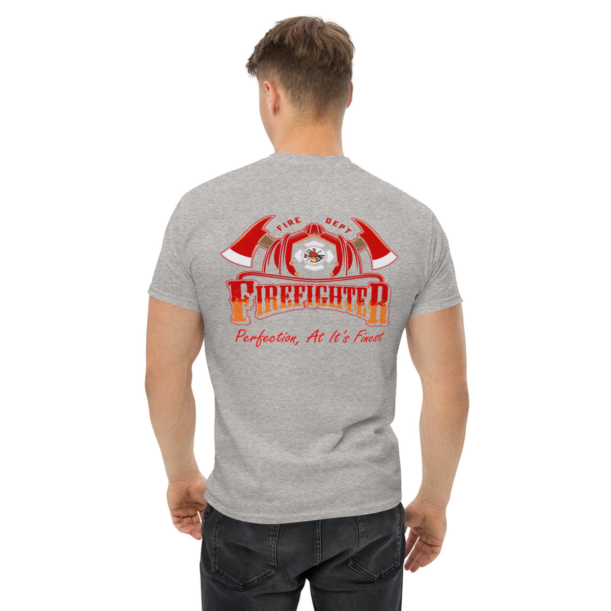 Men's Firefighter Tee Sport Grey