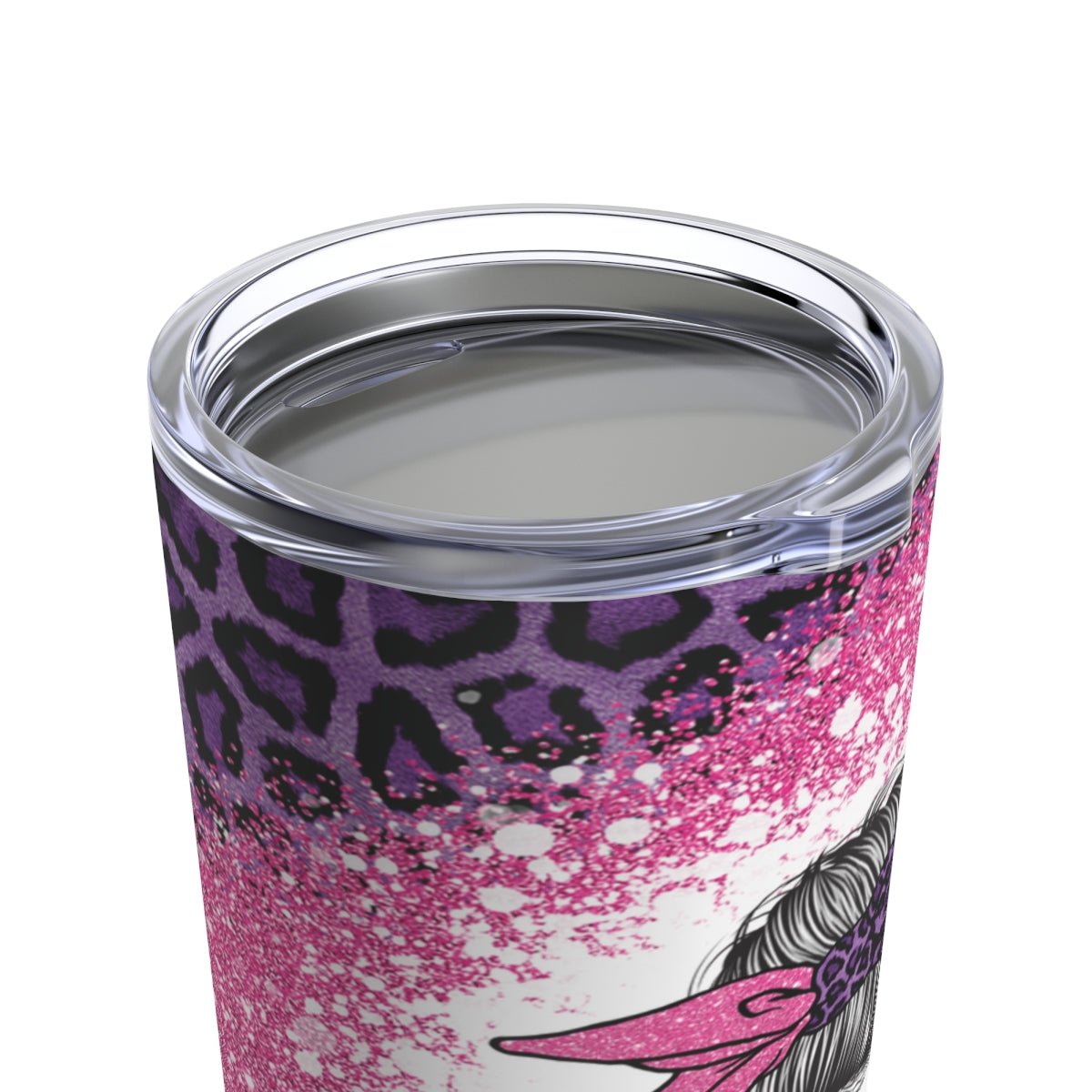 Mom Life Purple Leopard Tumbler 20oz