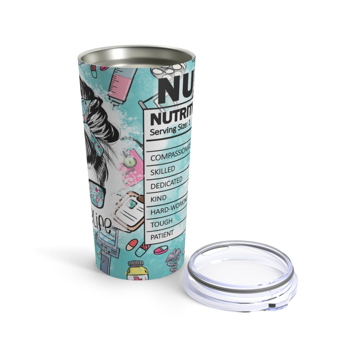 Nurse Life Nutritional Information Tumbler 20oz 20oz