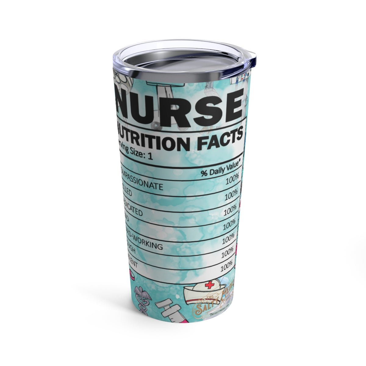 Nurse Life Nutritional Information Tumbler 20oz