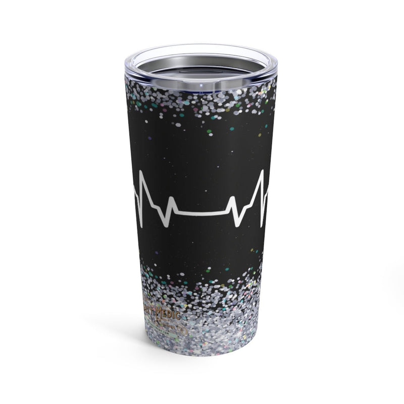 Nursing Black Glitter Tumbler 20oz