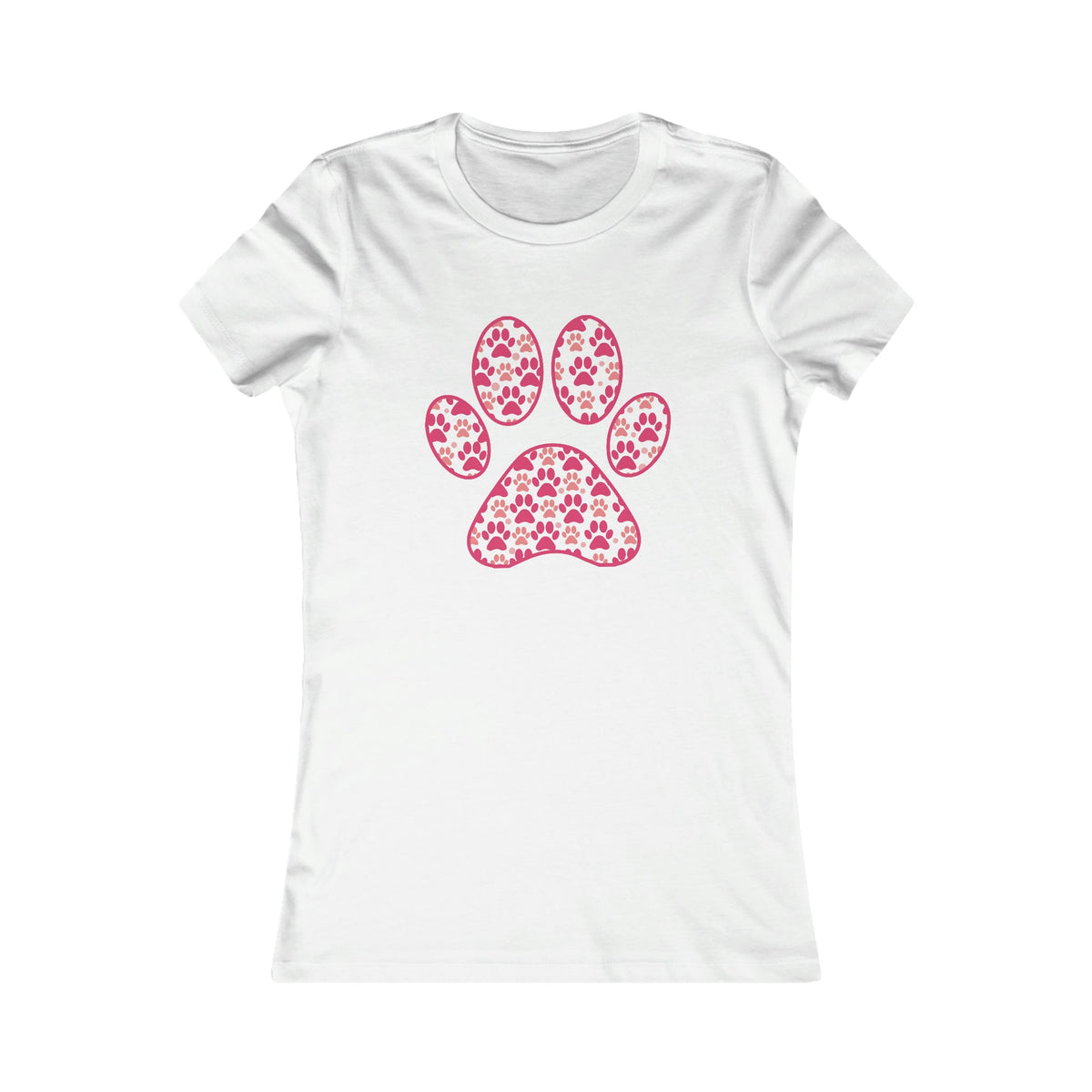 Paw Heart Women's Tee White