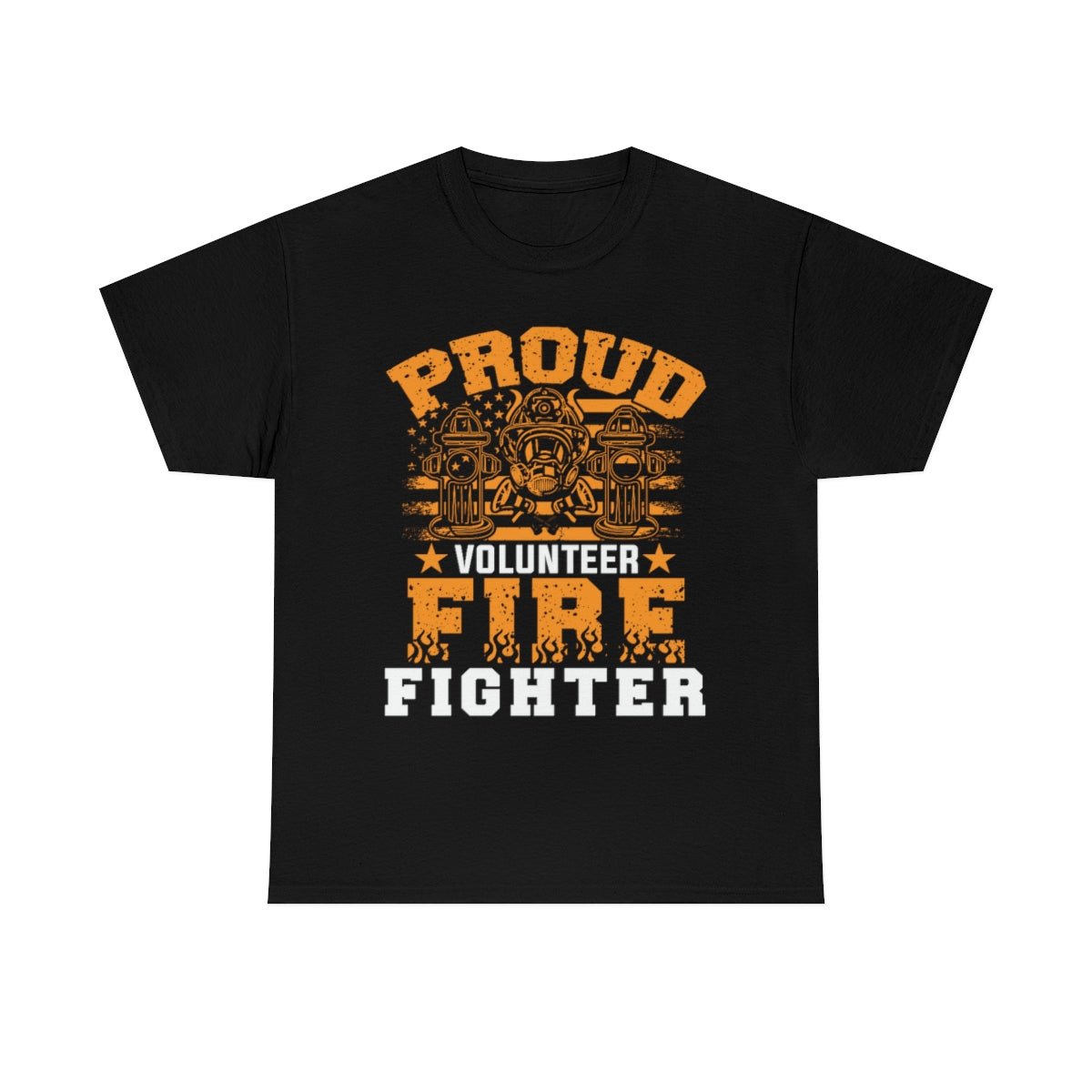 Proud Volunteer Firefighter Heavy Cotton Tee - Salty Medic Clothing Co.