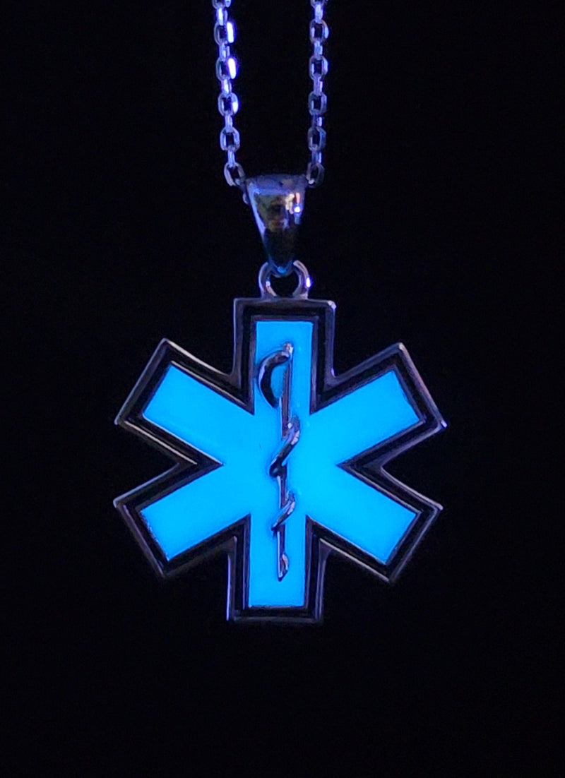 Pure Silver Star of Life Pendant Necklace - Salty Medic Clothing Co.
