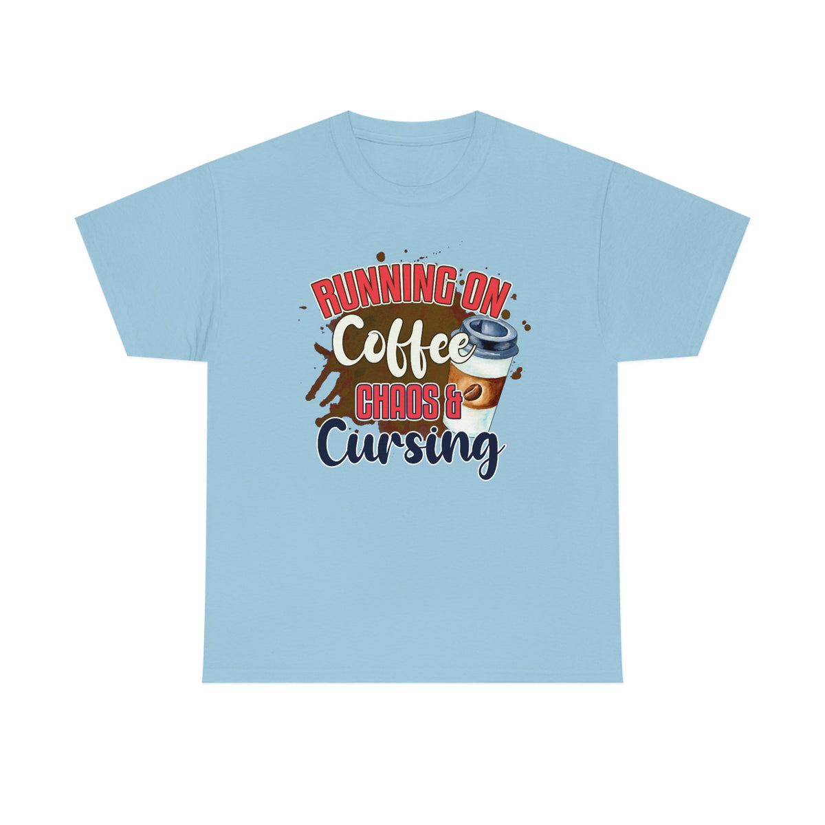 Running On Coffee, Cursing and Chaos Cotton Tee - Salty Medic Clothing Co.