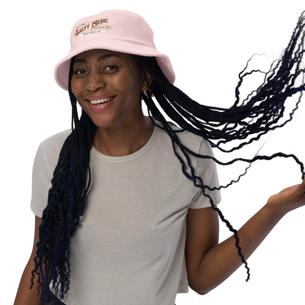 Salty Medic Clothing Co. Bucket Hat Light Pink