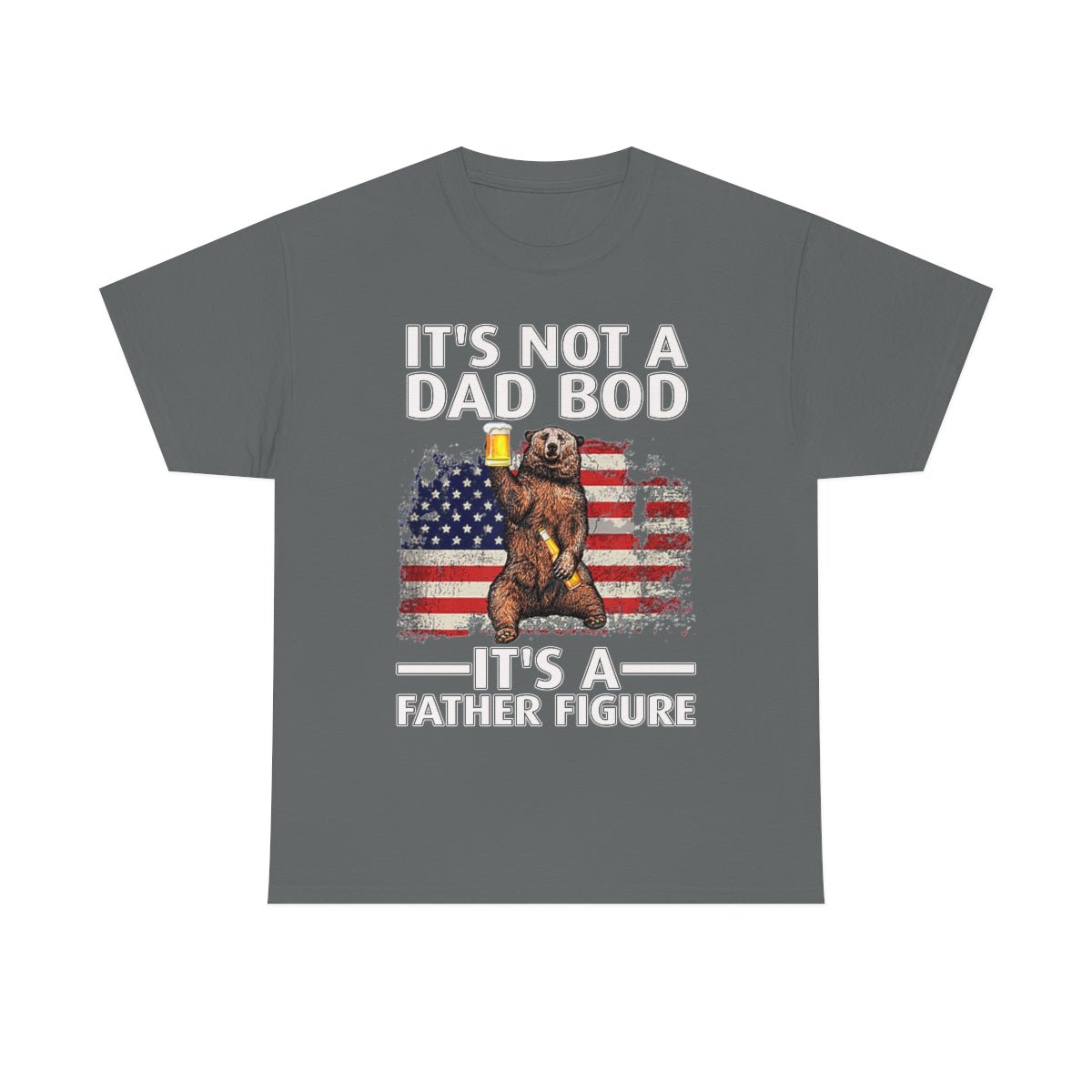 Salty Medic It's Not A Dad Bod Heavy Cotton Tee Charcoal