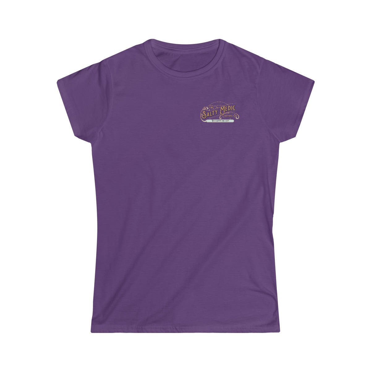 Salty Medic Logo Women's Softstyle Tee Purple