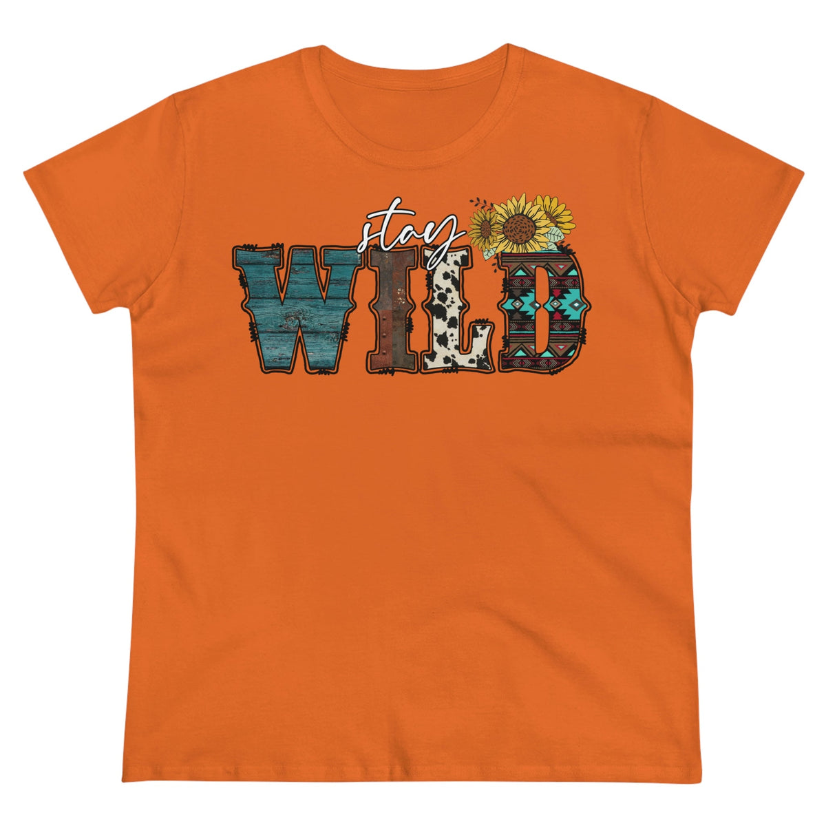 Stay Wild Women's T-shirt Orange