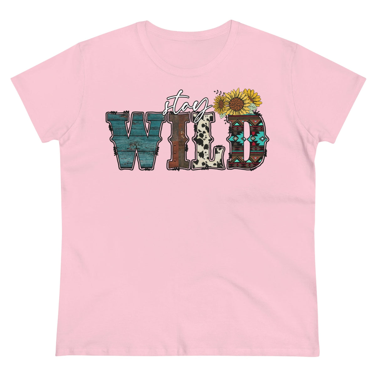 Stay Wild Women's T-shirt Light Pink