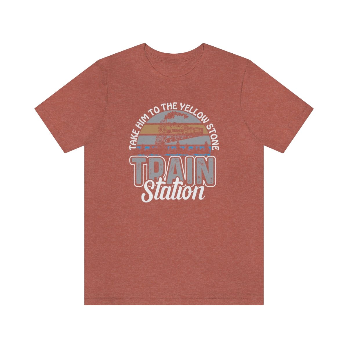 Take him to the train station Women's Short Sleeve Tee Heather Clay