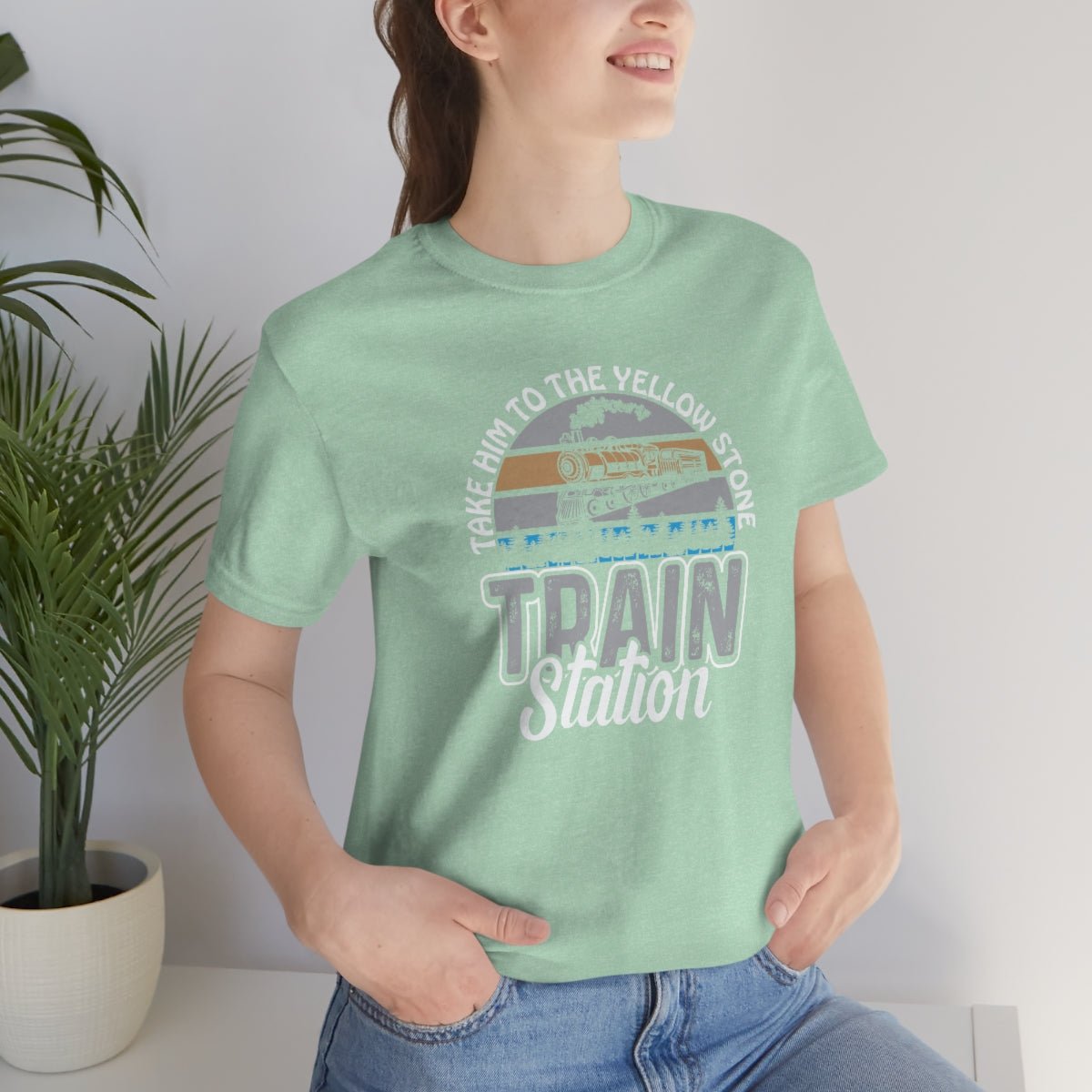 Take him to the train station Women's Short Sleeve Tee